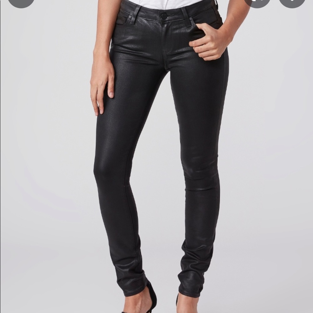 NWOT Paige Verdugo Ultra Skinny Coated Denim Jeans Size 23